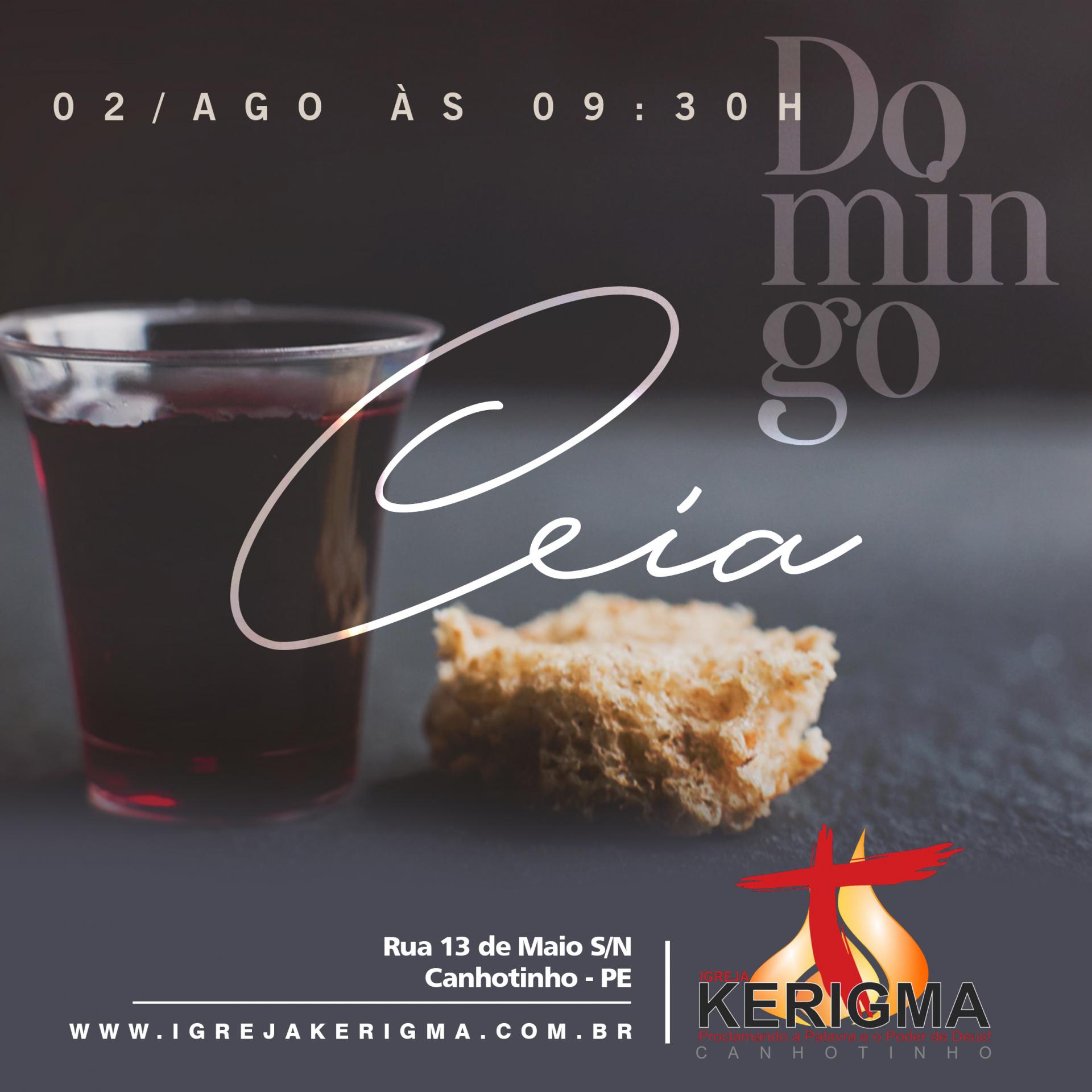 Culto de Santa Ceia Culto de Santa Ceia